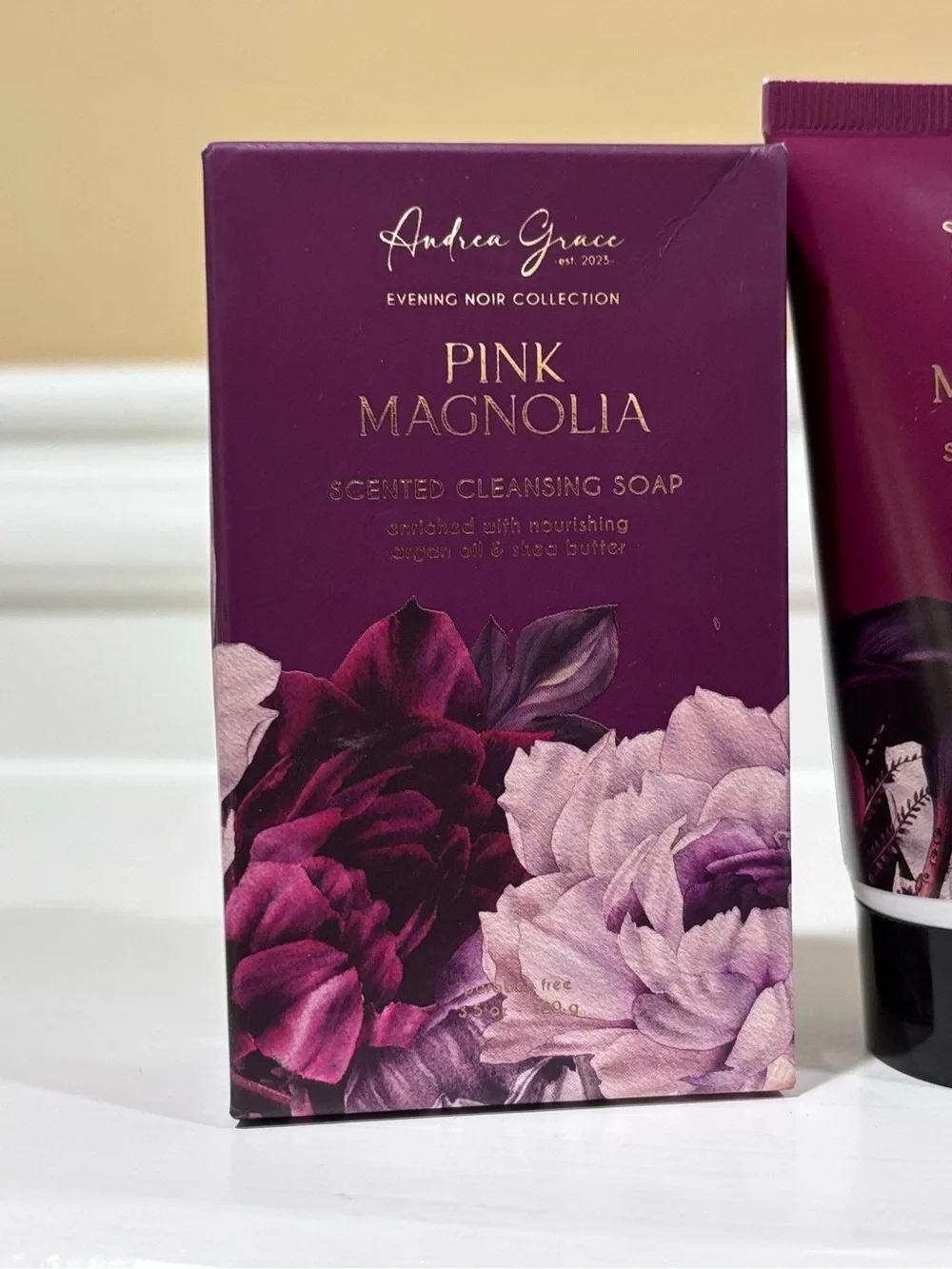 New Pink Magnolia Scented Body Wash & Lotion Set - Pink